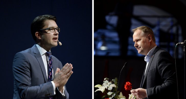 Sverigedemokraterna, Fredrik Reinfeldt, vänsterpartiet, Stefan Löfven, Riksdagsvalet 2014